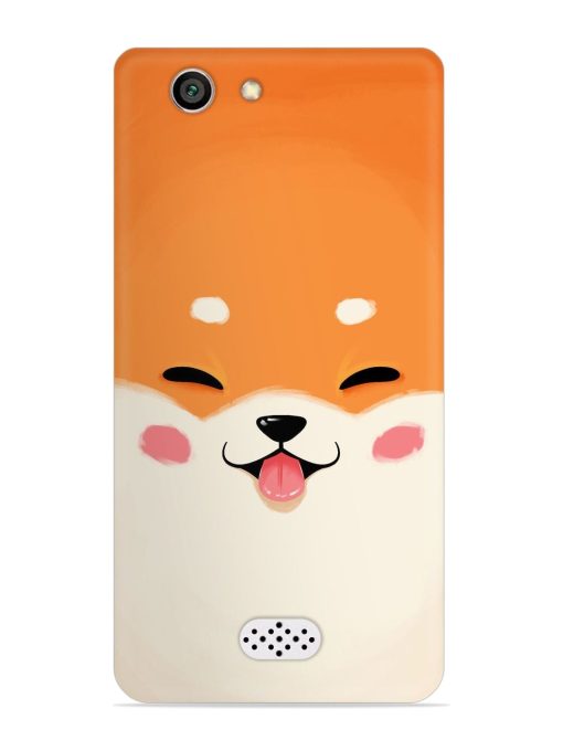 Cute Dog Face Vector Snap Case for Oppo Neo 5 Zapvi