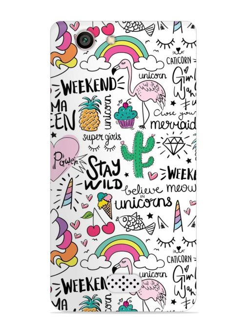 Unicorn Ice Cream Snap Case for Oppo Neo 5 Zapvi