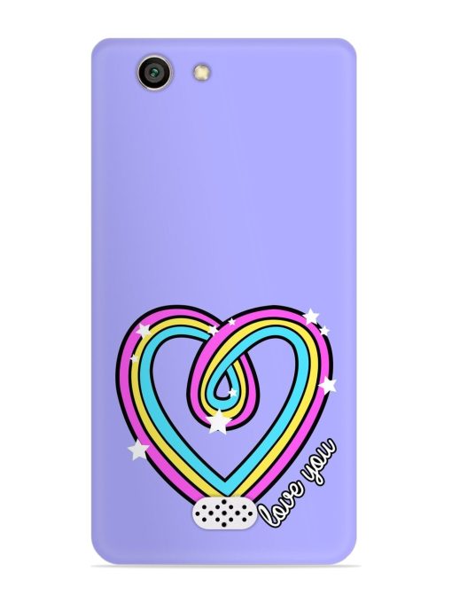 Colorful Rainbow Heart Snap Case for Oppo Neo 5