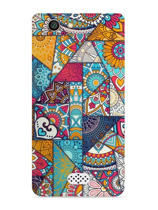 Patchwork Pattern Vintage Snap Case for Oppo Neo 5