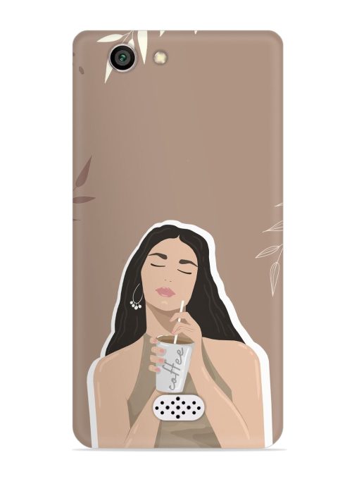 Girl With Coffee Snap Case for Oppo Neo 5