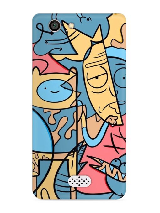 Silly Face Doodle Snap Case for Oppo Neo 5 Zapvi