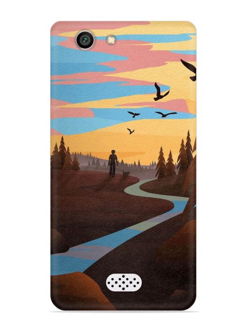 Natural Landscape Art Snap Case for Oppo Neo 5 Zapvi