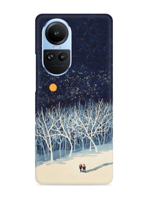 Full Moon Snowshoe Tour Snap Case for Oppo Reno 10 (5G) Zapvi