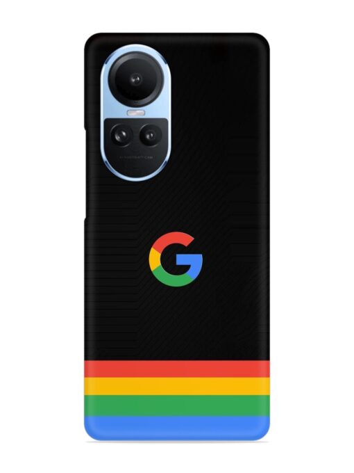 Google Logo Art Snap Case for Oppo Reno 10 (5G) Zapvi