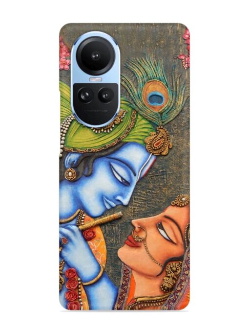 Lord Radha Krishna Flute Art Snap Case for Oppo Reno 10 (5G) Zapvi