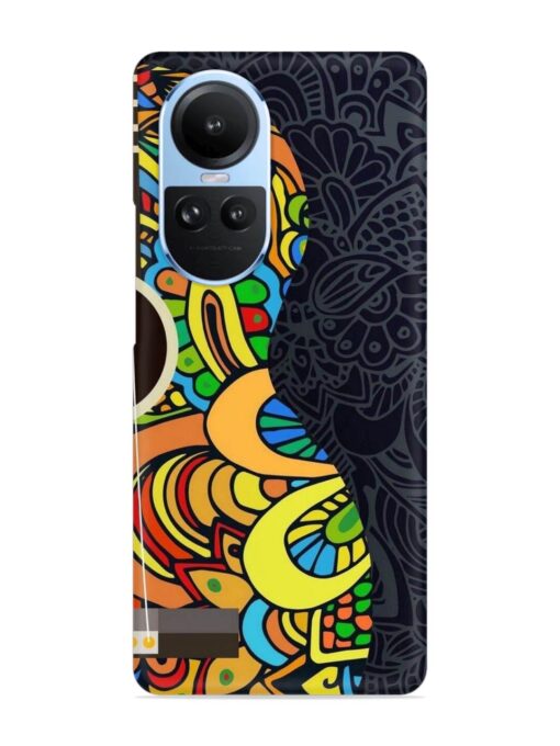 Guitar Vector Art Snap Case for Oppo Reno 10 (5G) Zapvi