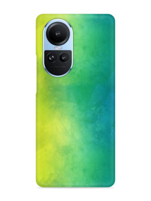 Yellow Green Gradient Snap Case for Oppo Reno 10 (5G) Zapvi