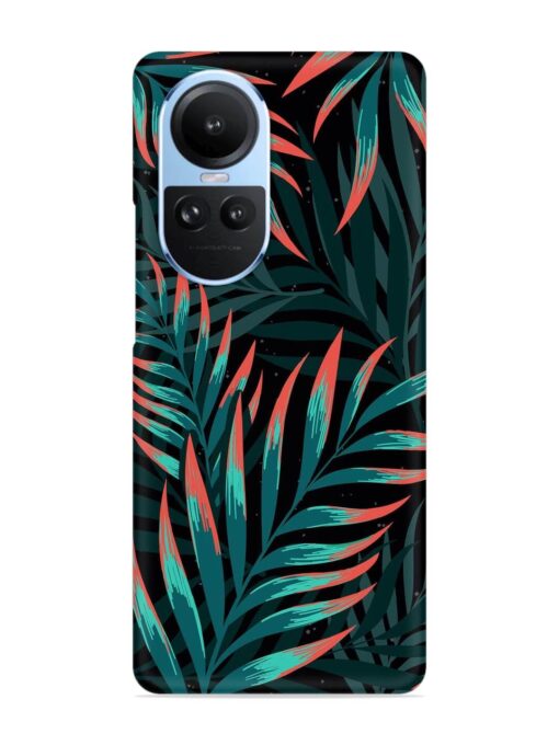 Green Leaf Art Snap Case for Oppo Reno 10 (5G) Zapvi