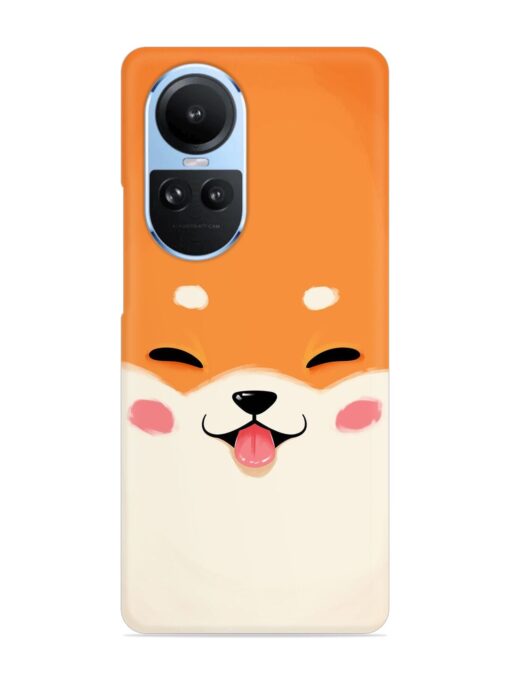 Happy Cat Art Snap Case for Oppo Reno 10 (5G) Zapvi