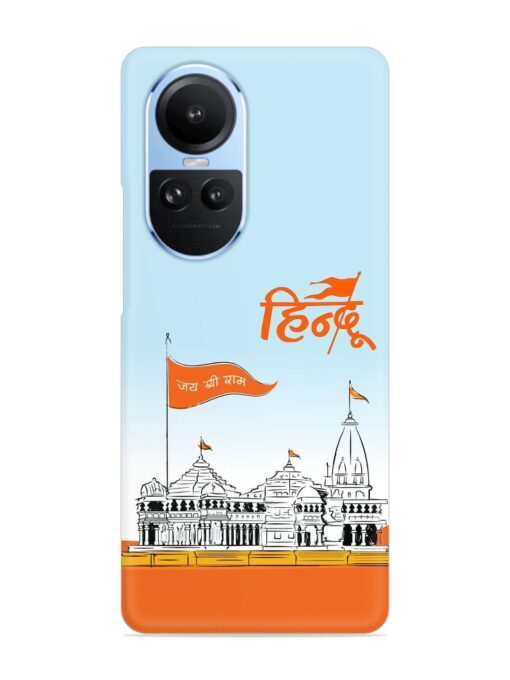 Ram Mandir Hindu Snap Case for Oppo Reno 10 (5G) Zapvi