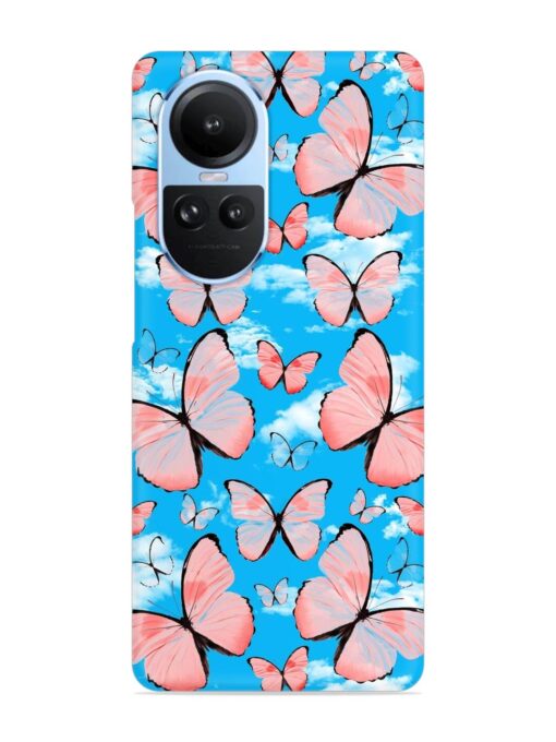 Seamless Pattern Tropical Snap Case for Oppo Reno 10 (5G) Zapvi