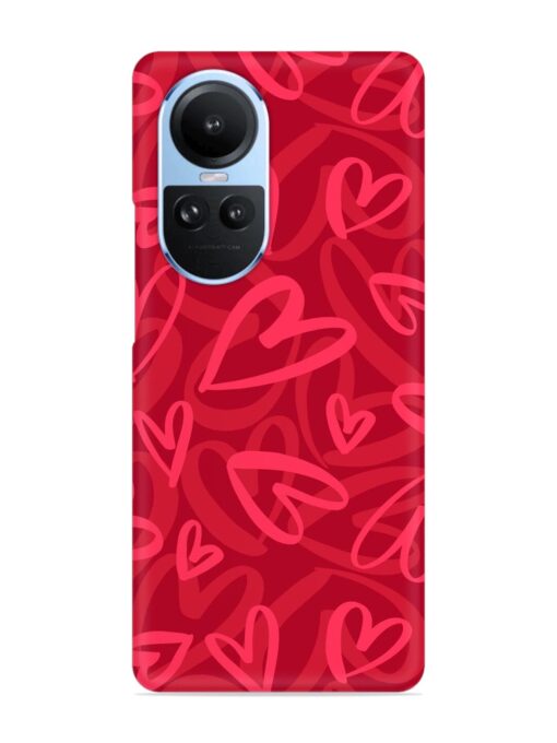 Seamless Romantic Pattern Snap Case for Oppo Reno 10 (5G) Zapvi