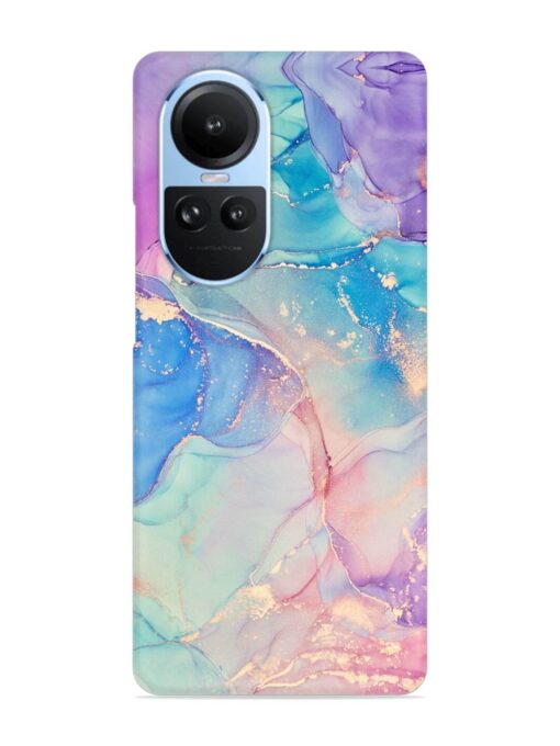 Alcohol Ink Colors Snap Case for Oppo Reno 10 (5G) Zapvi