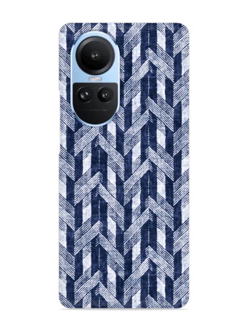 Abstract Herringbone Motif Snap Case for Oppo Reno 10 (5G) Zapvi