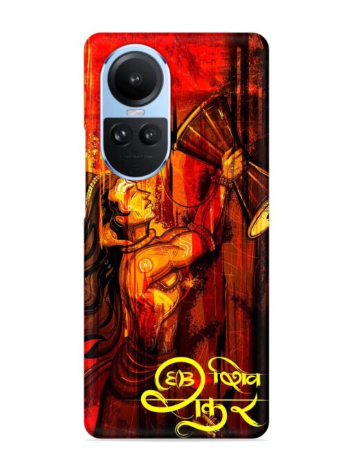 Illustration Lord Shiva Snap Case for Oppo Reno 10 (5G)