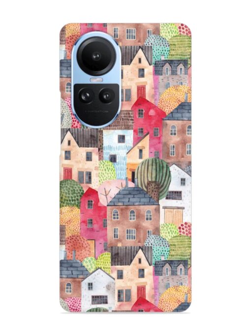 Abstract Seamless Pattern Snap Case for Oppo Reno 10 (5G) Zapvi