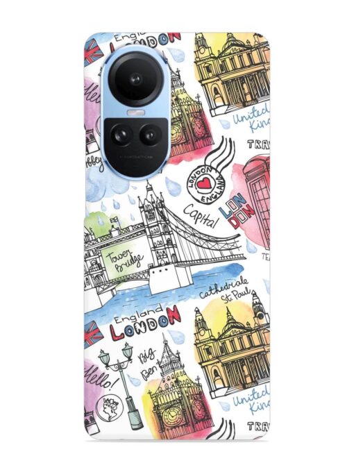 Vector London Landmark Snap Case for Oppo Reno 10 (5G)