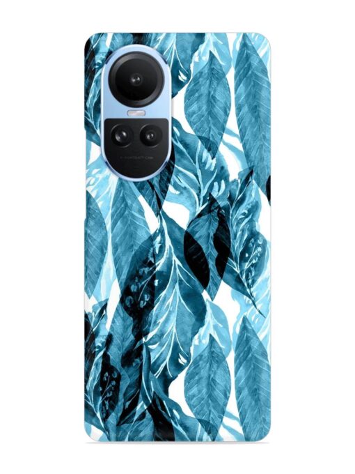 Leaves Pattern Jungle Snap Case for Oppo Reno 10 (5G) Zapvi