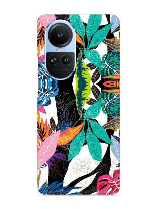 Floral Pattern Bright Snap Case for Oppo Reno 10 (5G) Zapvi