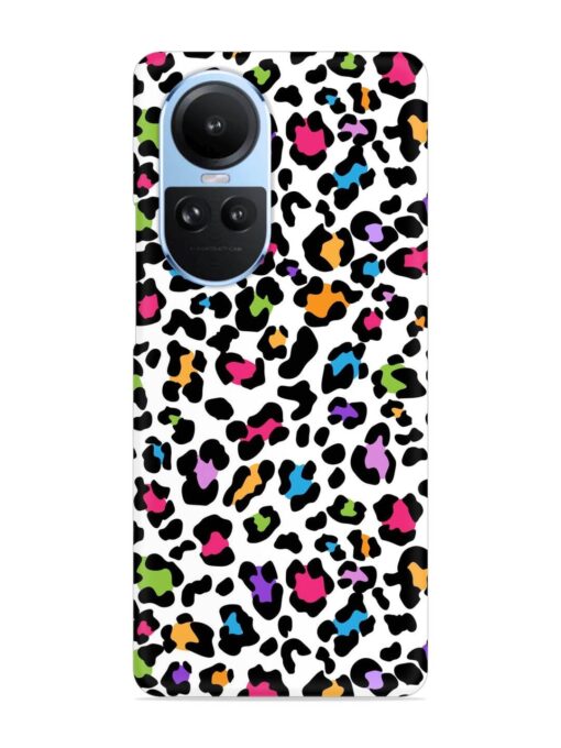 Seamless Leopard Pattern Snap Case for Oppo Reno 10 (5G) Zapvi