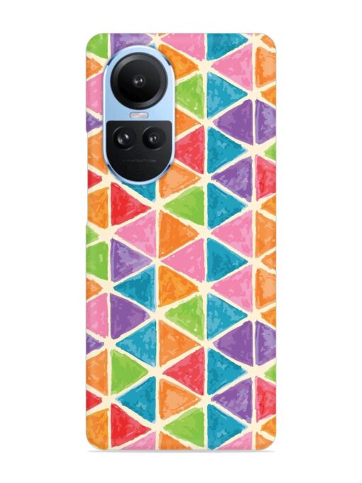 Seamless Colorful Isometric Snap Case for Oppo Reno 10 (5G) Zapvi