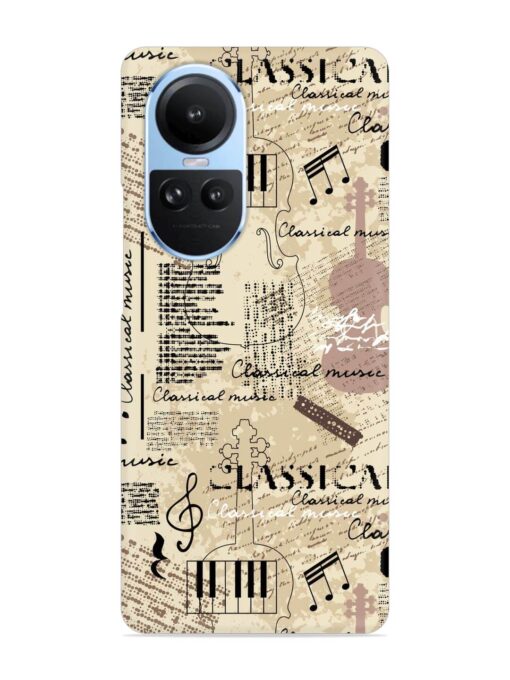 Classical Music Lpattern Snap Case for Oppo Reno 10 (5G) Zapvi