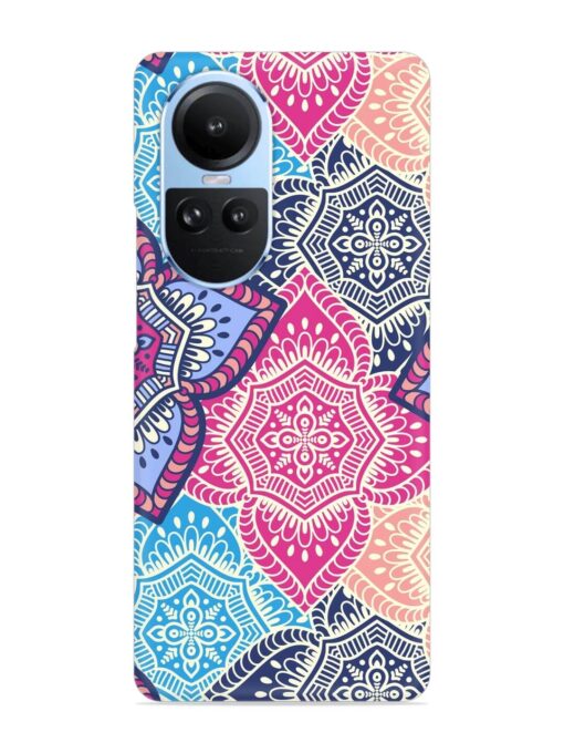 Ethnic Floral Seamless Snap Case for Oppo Reno 10 (5G) Zapvi