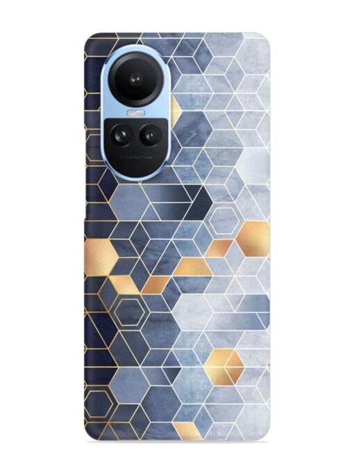 Geometric Abstraction Hexagons Snap Case for Oppo Reno 10 (5G)