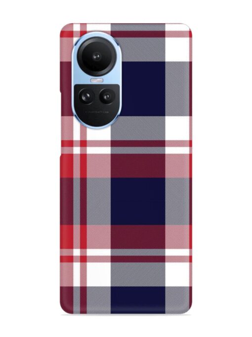 Classic Plaid Tartan Snap Case for Oppo Reno 10 (5G) Zapvi