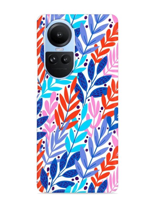 Bright Floral Tropical Snap Case for Oppo Reno 10 (5G)