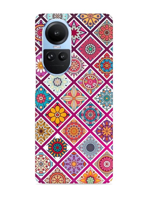 Seamless Tile Pattern Snap Case for Oppo Reno 10 (5G) Zapvi