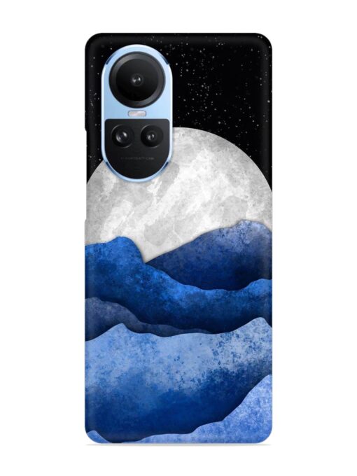 Full Moon Mountain Vector Snap Case for Oppo Reno 10 (5G) Zapvi