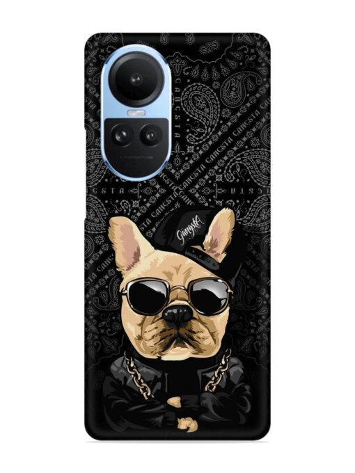 Gangsta Cool Sunglasses Dog Snap Case for Oppo Reno 10 (5G) Zapvi