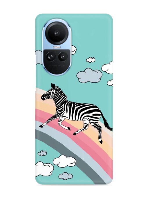 Running Zebra Snap Case for Oppo Reno 10 (5G) Zapvi