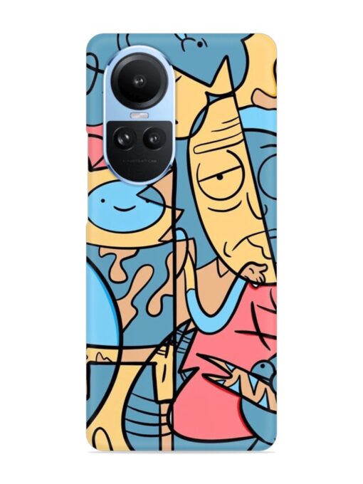 Silly Face Doodle Snap Case for Oppo Reno 10 (5G) Zapvi