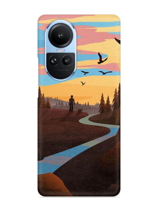 Natural Landscape Art Snap Case for Oppo Reno 10 (5G) Zapvi