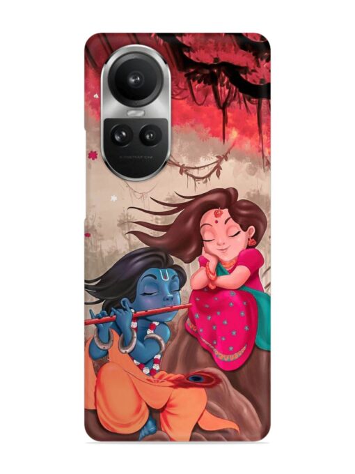 Radhe Krishna Water Art Snap Case for Oppo Reno 10 Pro (5G) Zapvi