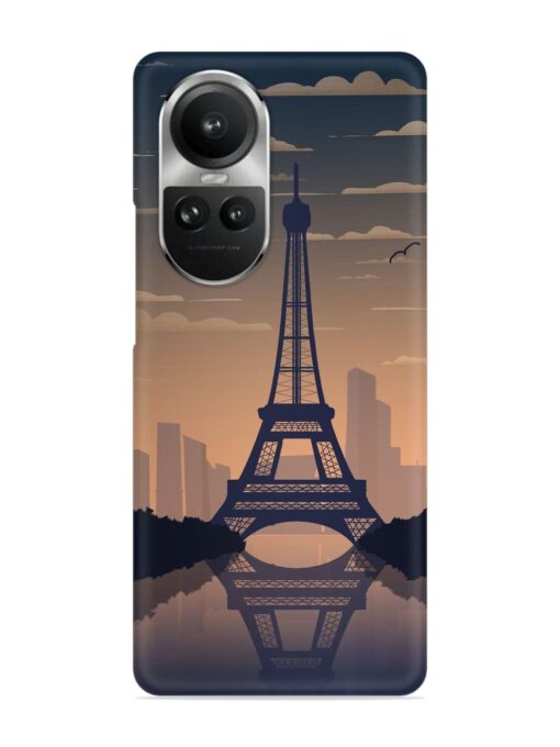 France Paris Eiffel Tower Gradient Snap Case for Oppo Reno 10 Pro (5G) Zapvi