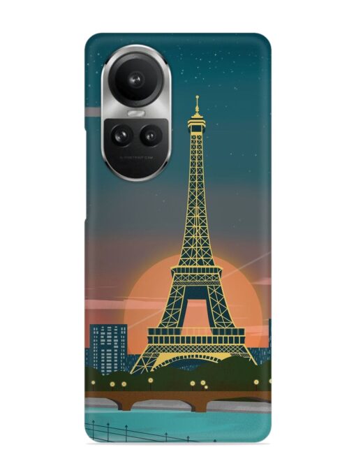 Scenery Architecture France Paris Snap Case for Oppo Reno 10 Pro (5G) Zapvi