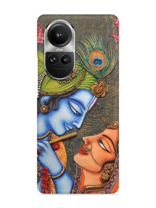 Lord Radha Krishna Flute Art Snap Case for Oppo Reno 10 Pro (5G) Zapvi