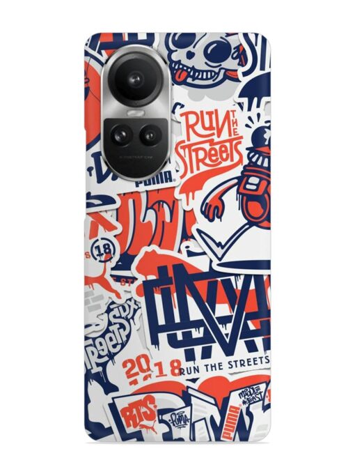 Run The Street Snap Case for Oppo Reno 10 Pro (5G) Zapvi