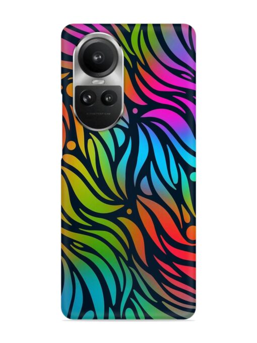 Abstract Leaf Design Snap Case for Oppo Reno 10 Pro (5G) Zapvi