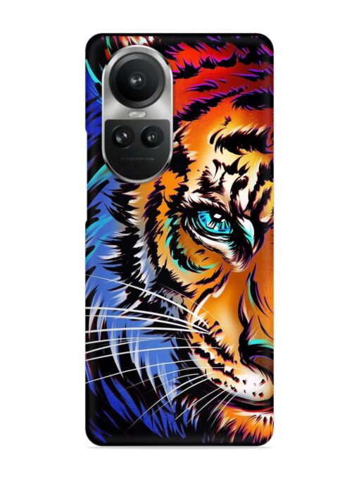 Colorful Lion Art Snap Case for Oppo Reno 10 Pro (5G) Zapvi