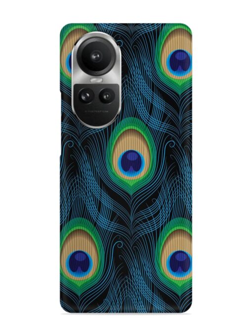 Seamless Pattern Peacock Snap Case for Oppo Reno 10 Pro (5G)