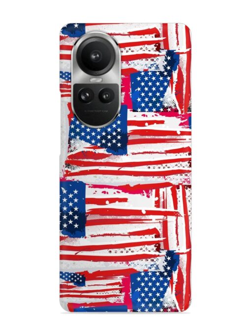 Usa Flag Seamless Snap Case for Oppo Reno 10 Pro (5G)