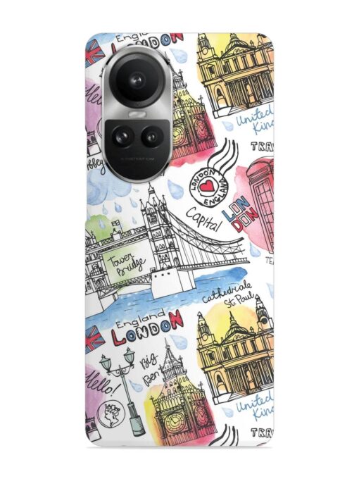 Vector London Landmark Snap Case for Oppo Reno 10 Pro (5G)