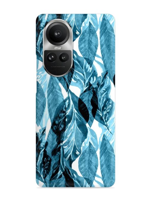 Leaves Pattern Jungle Snap Case for Oppo Reno 10 Pro (5G)