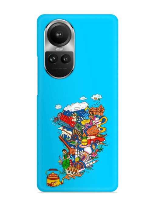 Vector Design Indian Snap Case for Oppo Reno 10 Pro (5G) Zapvi