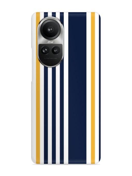 Seamless Stripe Pattern Snap Case for Oppo Reno 10 Pro (5G)